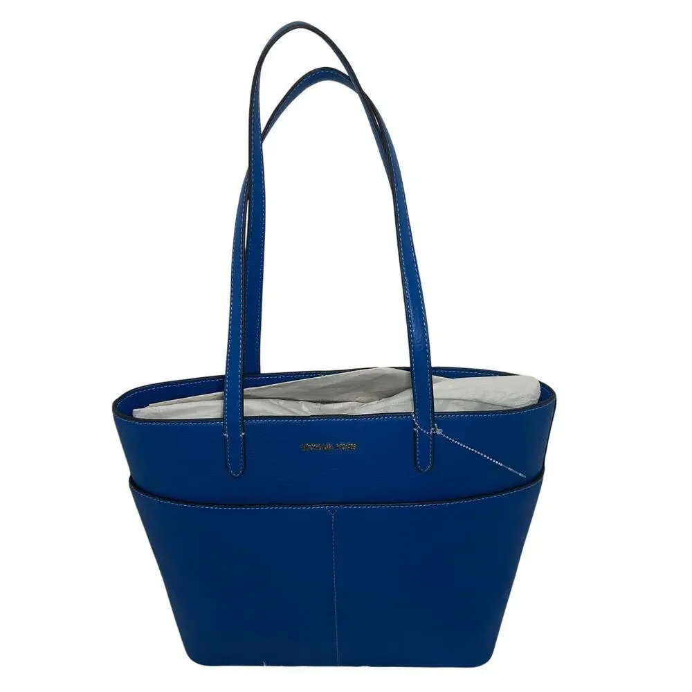 MICHAEL Michael Kors Bedford River‎ Blue Leather Tote Bag